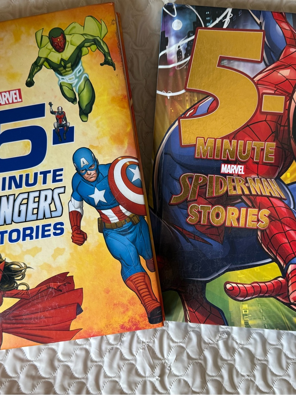 Marvel 5-Minute Avengers & Spider-Man Stories - Blue, Red, Yellow Covers